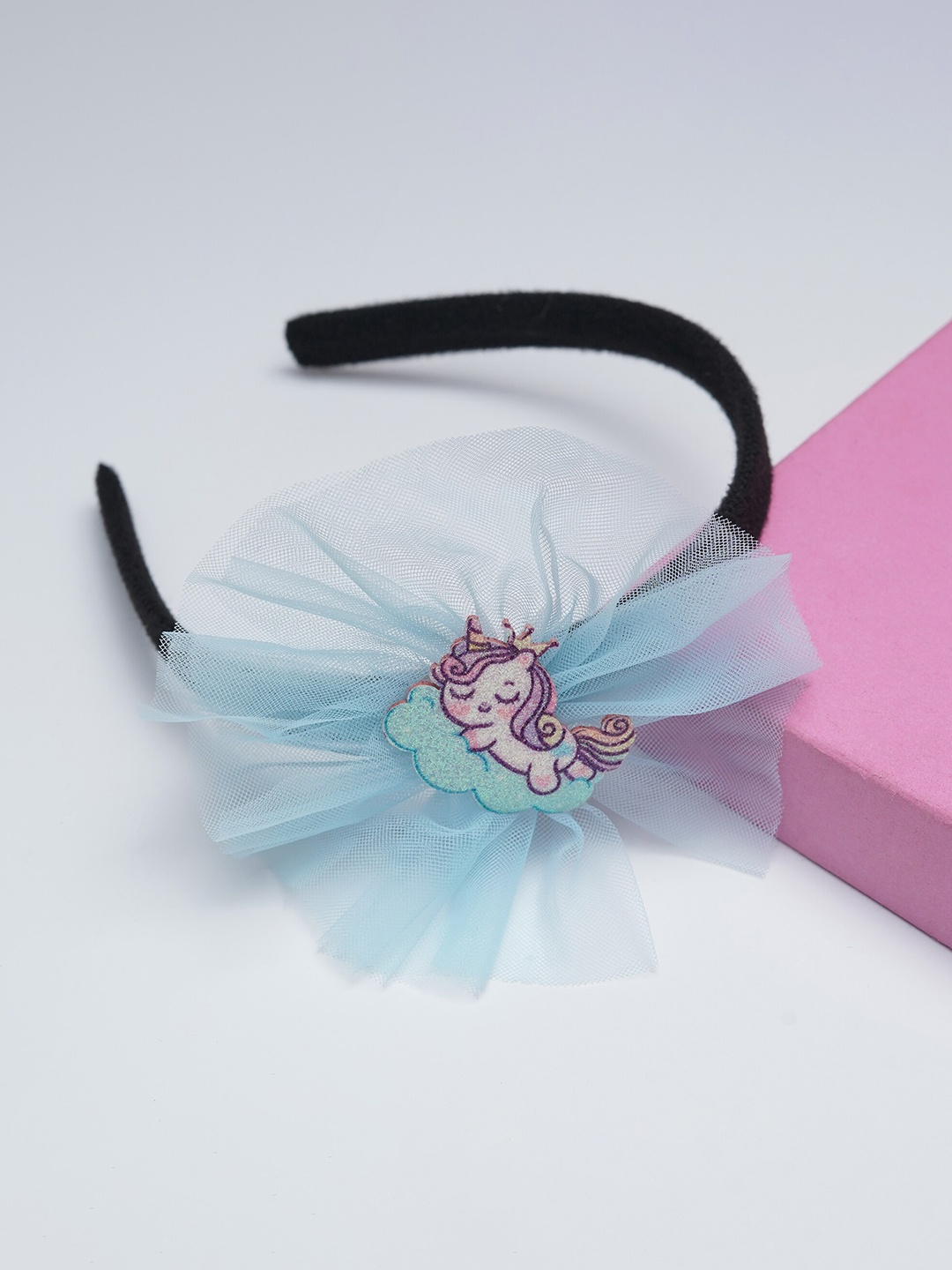 

The Magic Wand Girls Unicon Embellished Plastic Hairband, Turquoise blue