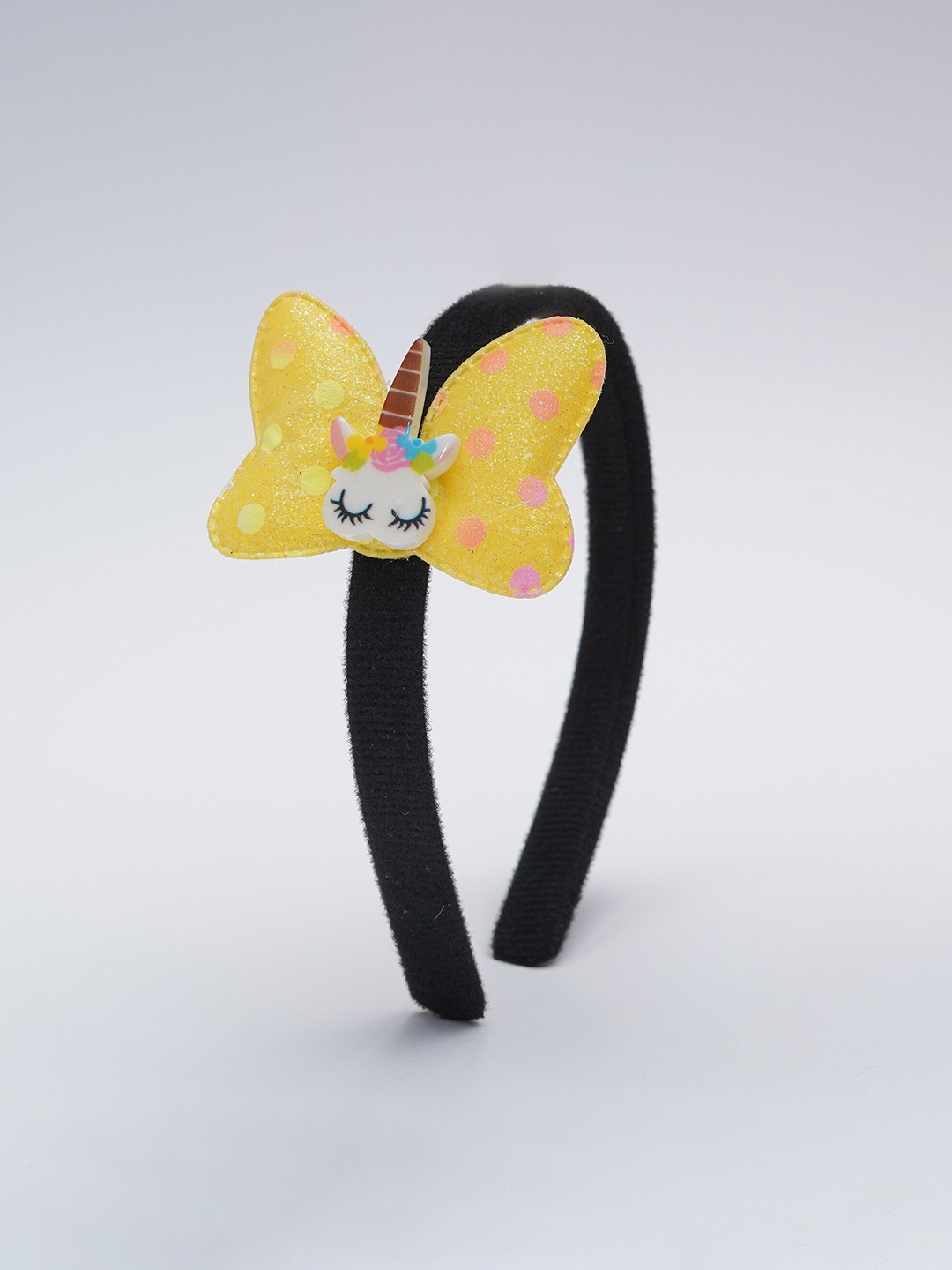 

The Magic Wand Girls Embellished Hairband, Yellow