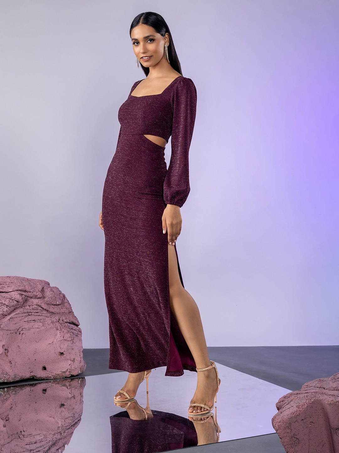 

20Dresses Purple Sheath Maxi Dress