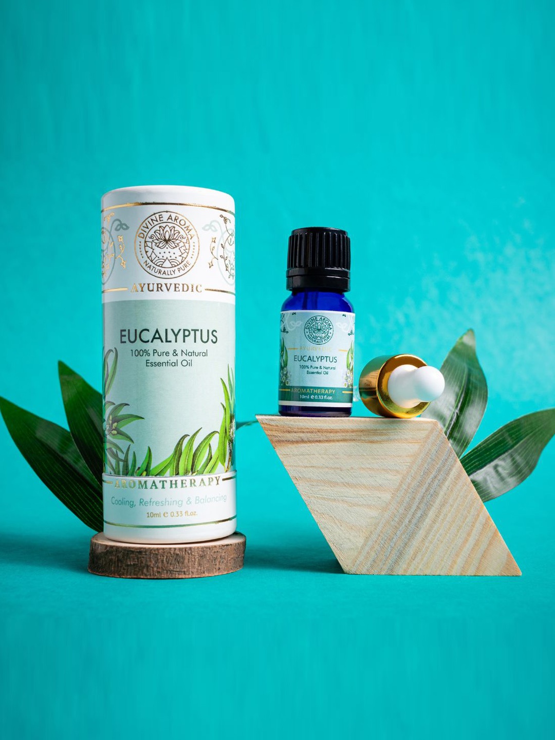 

DIVINE AROMA Eucalyptus 100% Pure Essential Oil - 10 ml, Green