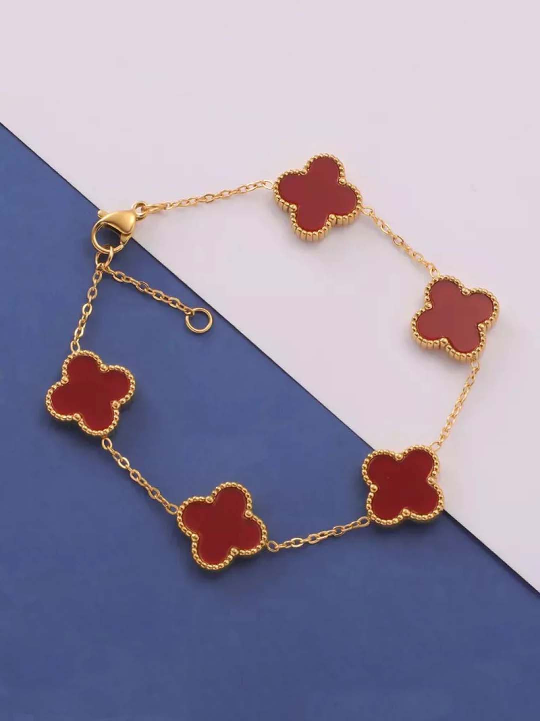 

Bling Sutra Women Brass Crystals Gold-Plated Link Bracelet