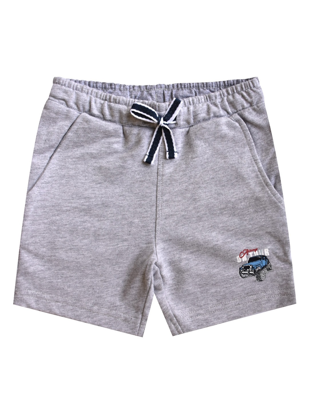 

milou Boys Pure Cotton Shorts, Grey