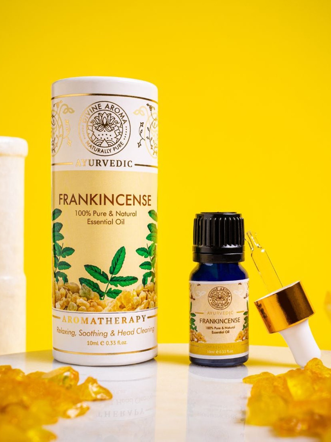 

DIVINE AROMA Frankincense 100% Pure Essential Oil - 10ml, Yellow