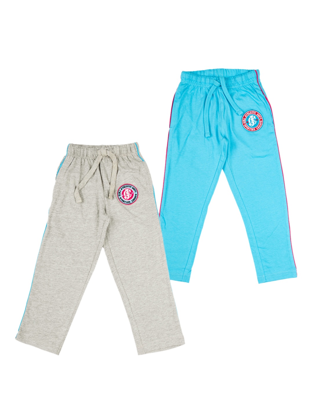 

JusCubs Girls Pack Of 2 Cotton Track Pants, Grey