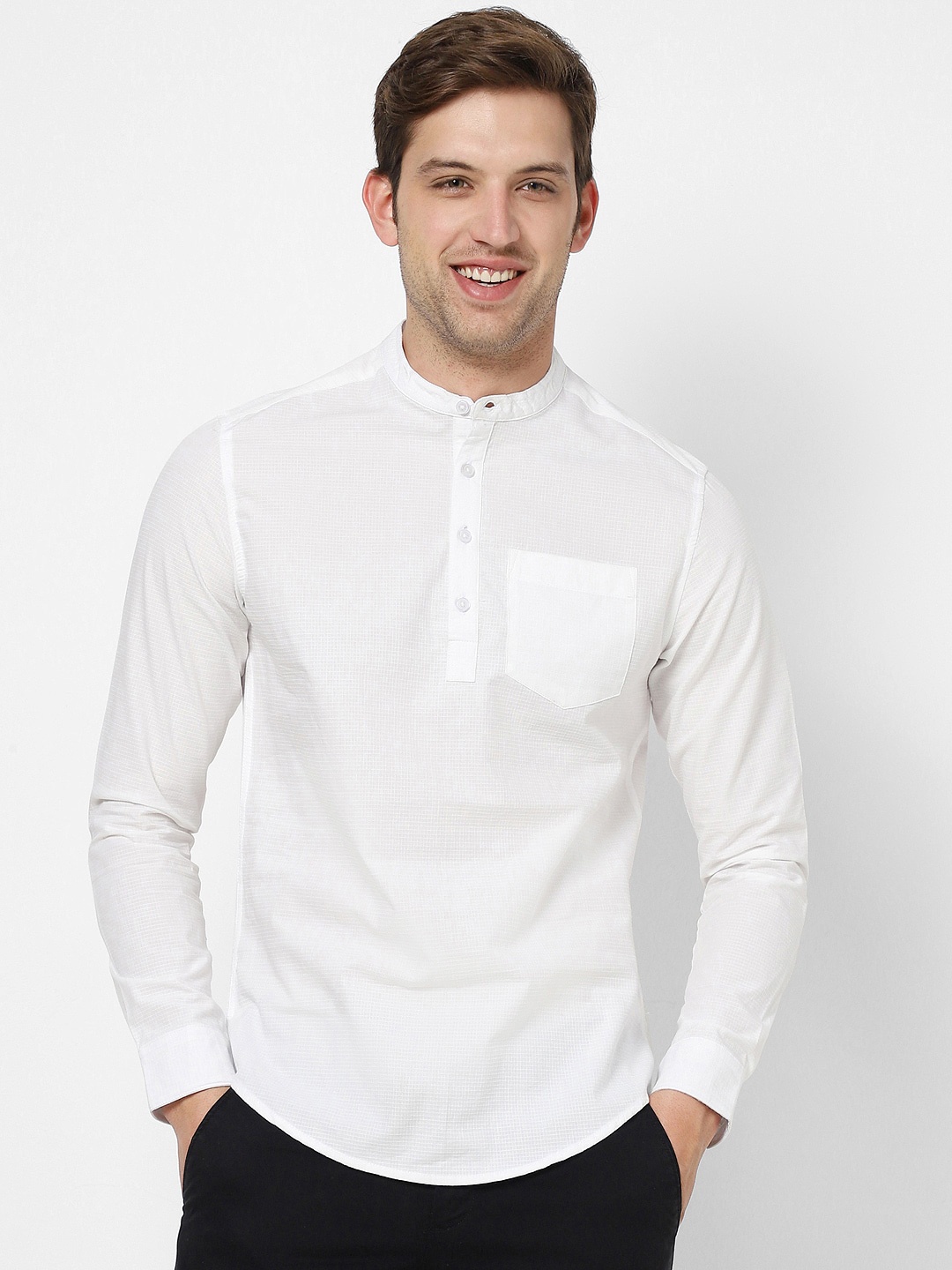 

VASTRADO Men Cotton Kurta, White