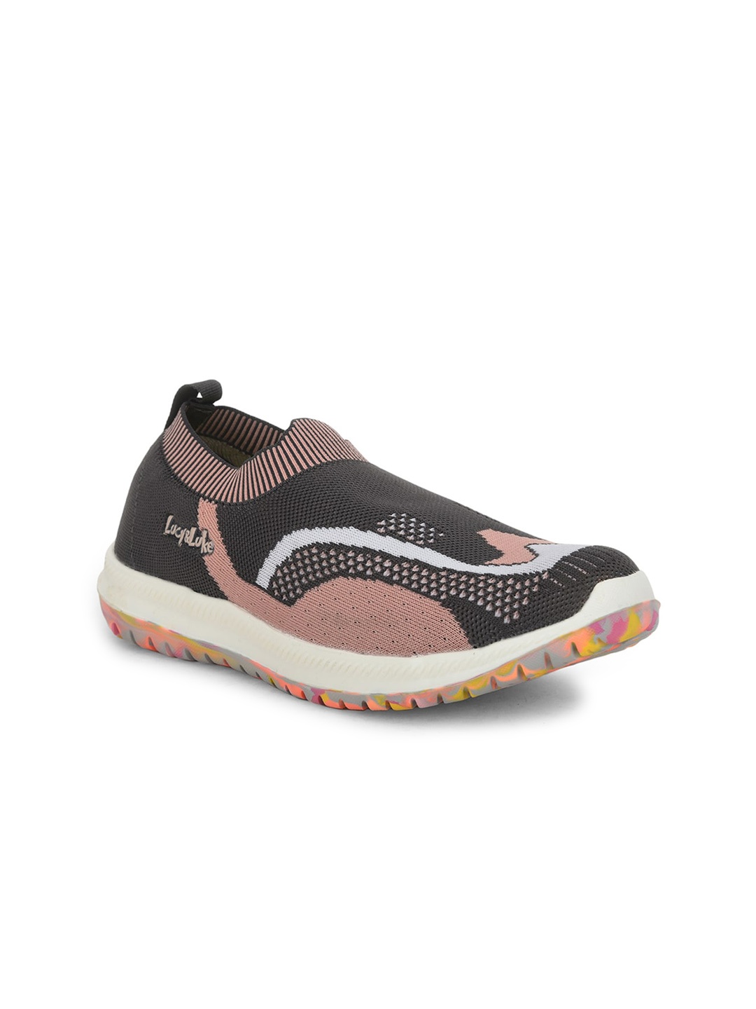 

Liberty Kids Grey Woven Design Slip-On Sneakers