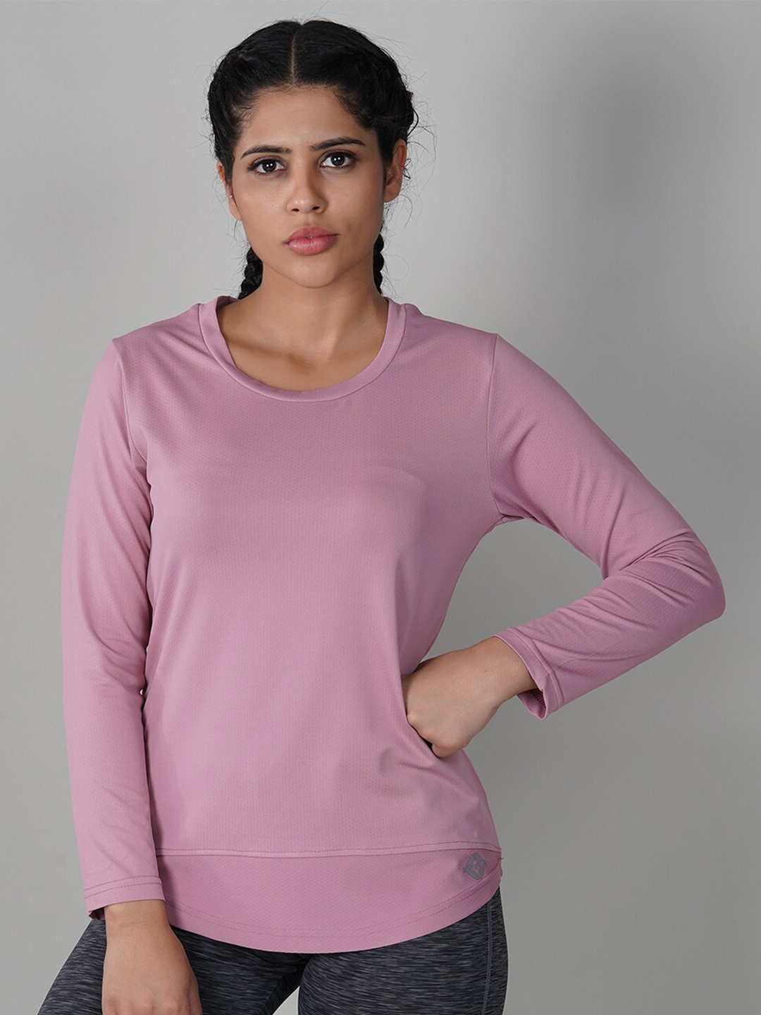 

NIVIA Women Round Neck Long Sleeves T-shirt, Peach