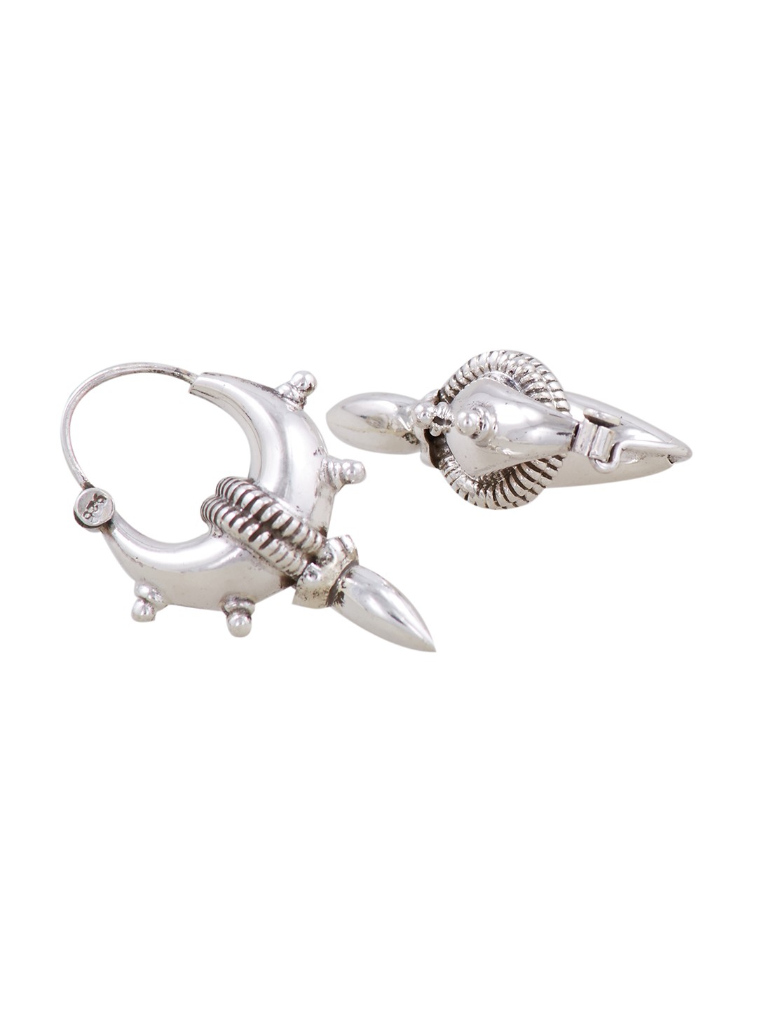 

ahilya Sterling Silver Contemporary Hoop Earrings