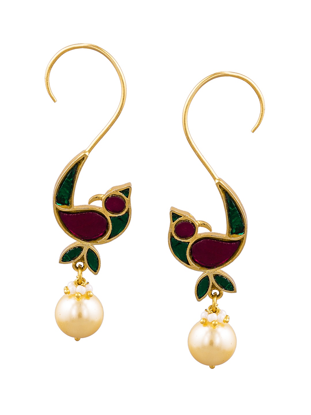 

ahilya Gold-Plated Sterling Silver Drop Earrings