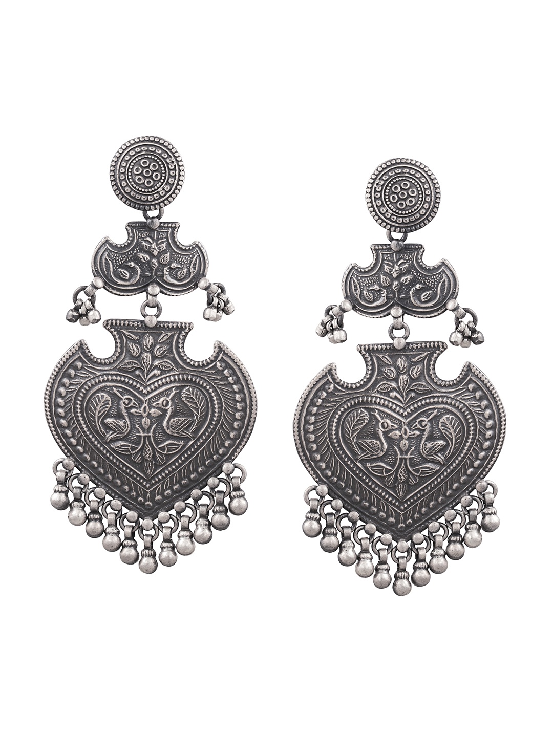 

ahilya Sterling Silver Large Three Piece Temple Chandelier