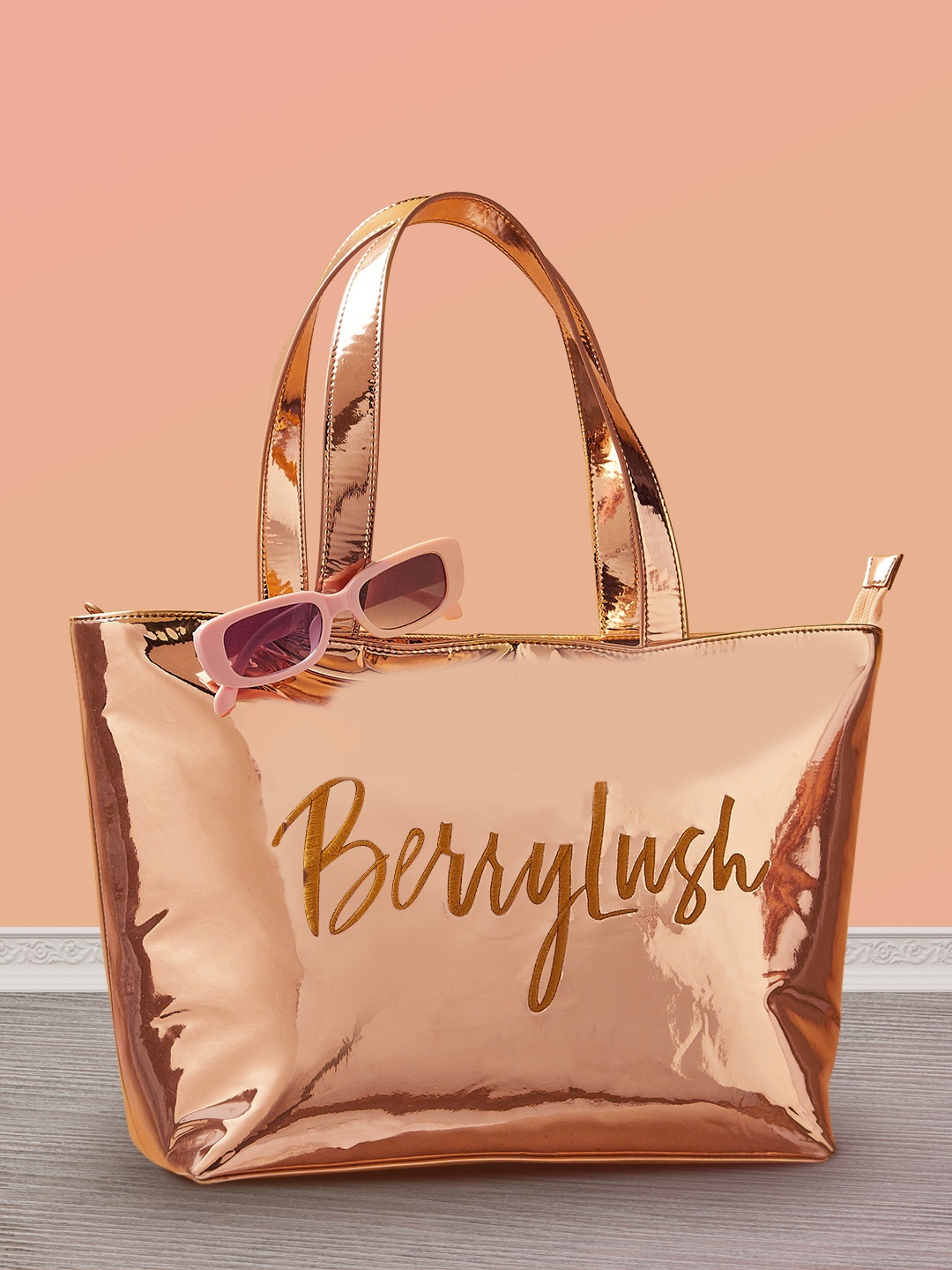 

Berrylush Embroidered Shoulder Bag Handbags, Peach