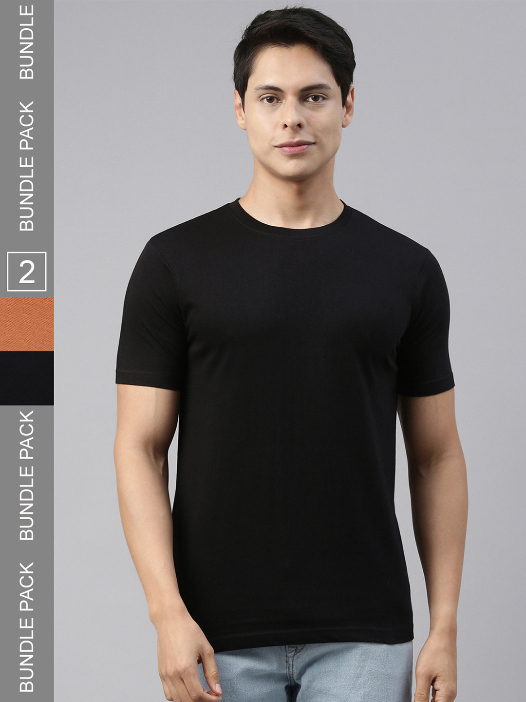 

recast Pack Of 2 Bio Finish Cotton T-Shirt, Black