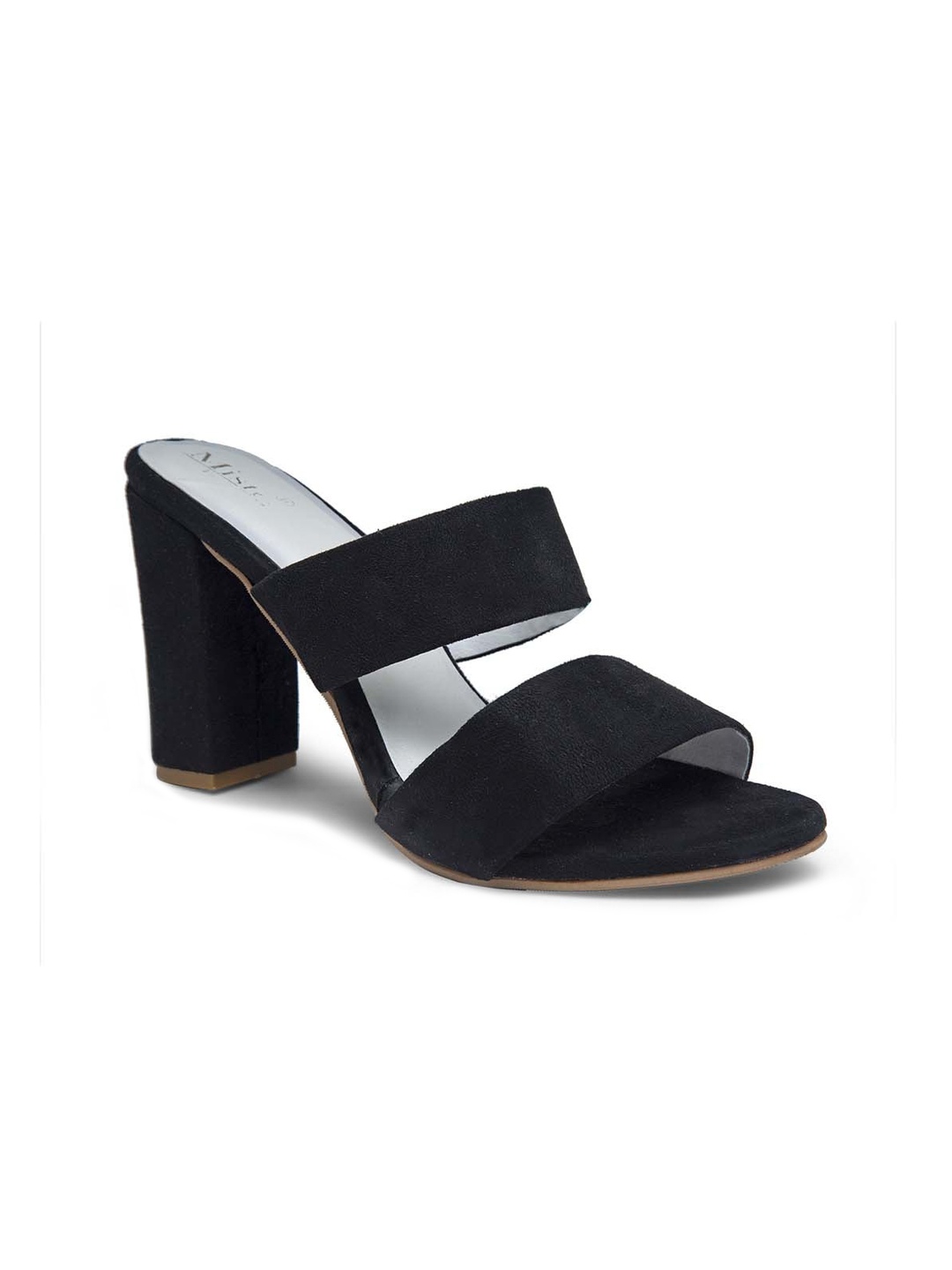 

Misto Suede Block Heels, Black