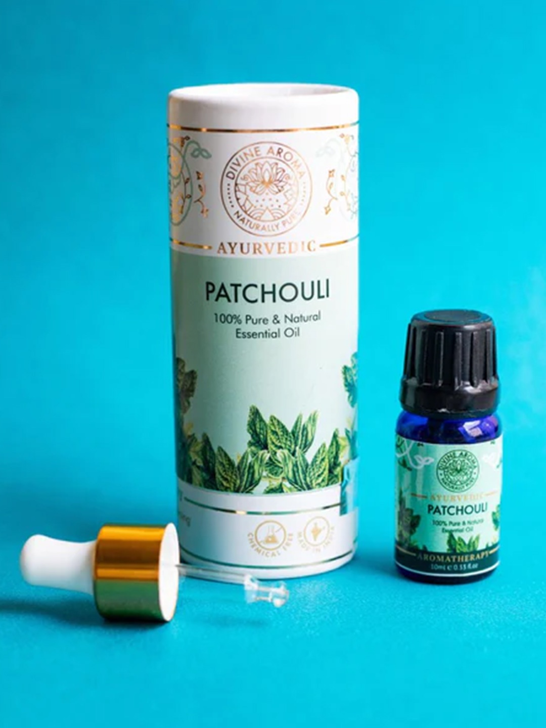 

DIVINE AROMA Patchouli 100% Pure & Natural Essential Oil 10ml, Na