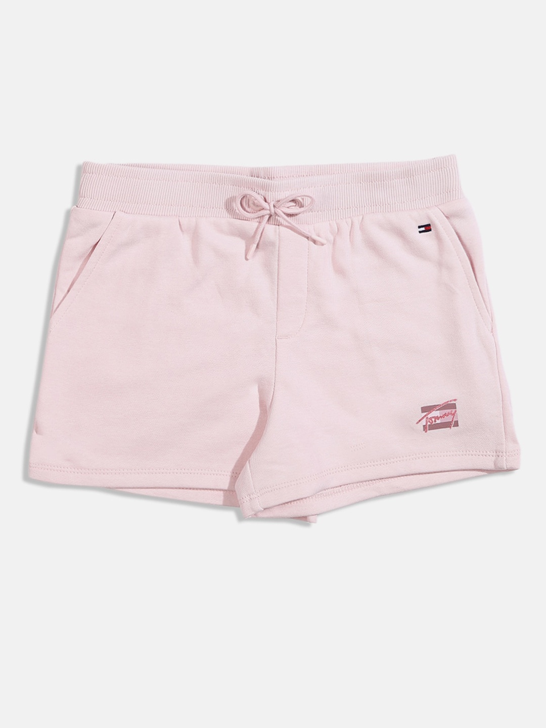 

Tommy Hilfiger Girls Solid Shorts, Pink