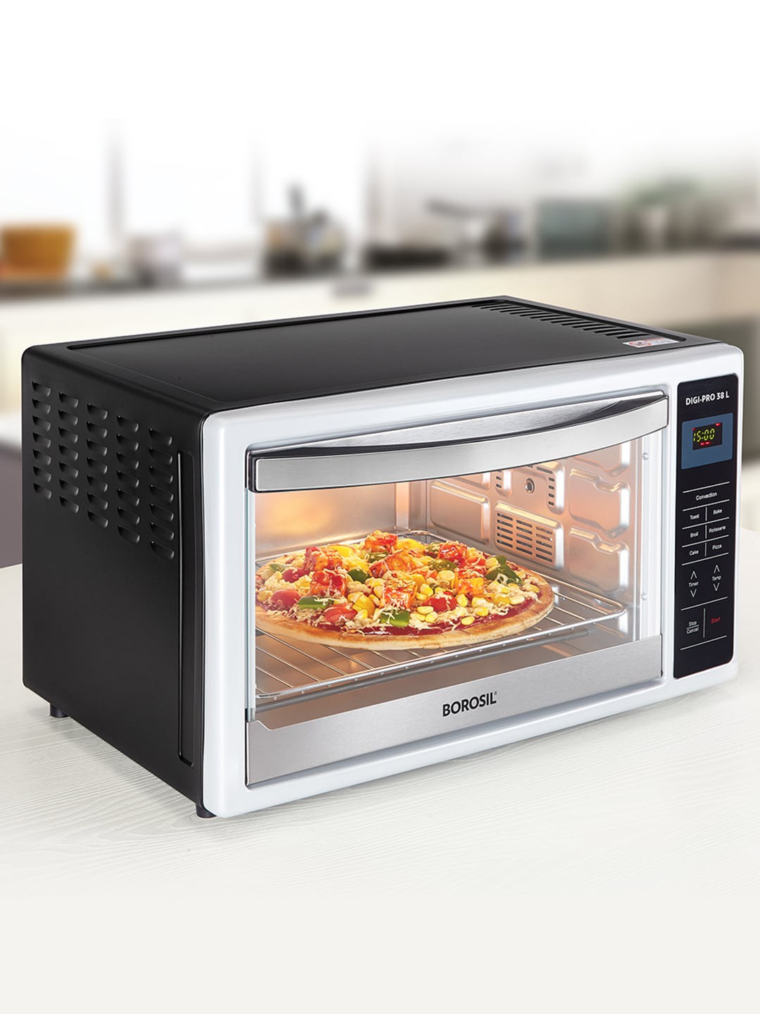 

BOROSIL DigiPro Silver Toned OTG With Motorised Rotisserie 38 Ltrs