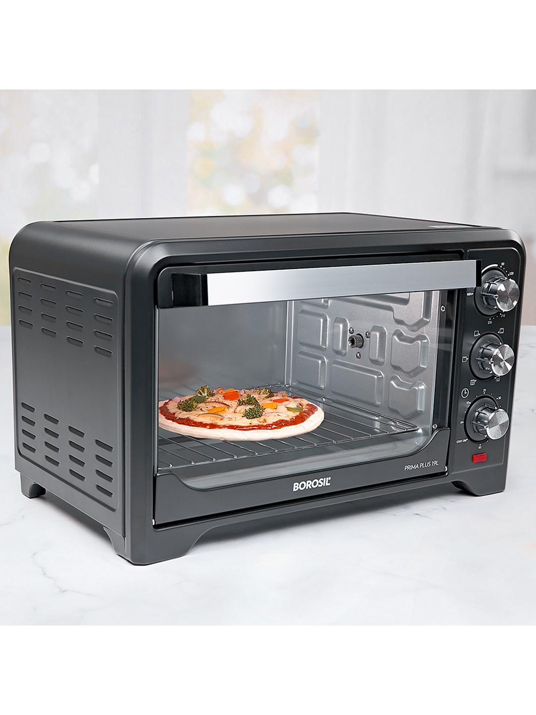

BOROSIL Black Prima Plus Oven Toaster Grill With 6 Stage Heat Selection 19L