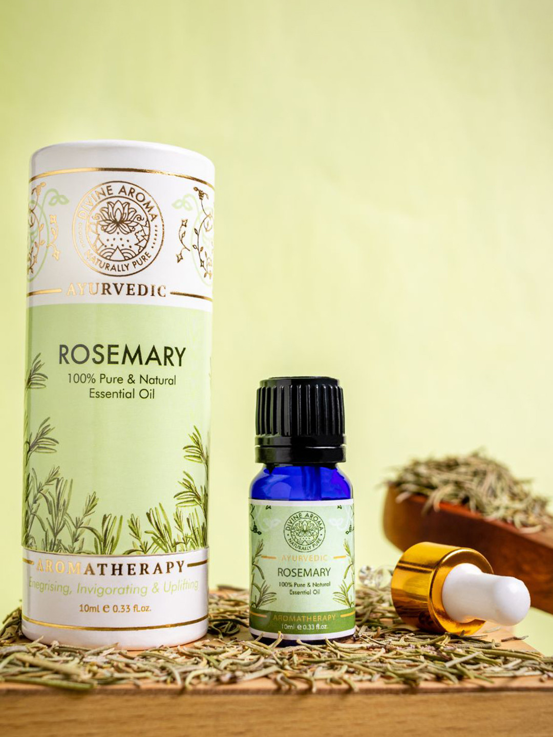 

DIVINE AROMA Ayurvedic Rosemary 100% Pure & Natural Essential Oil 10ml, Na