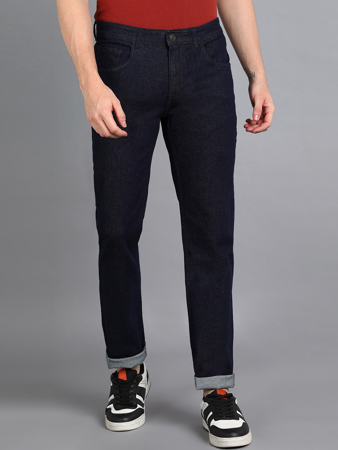 

Urbano Fashion Men Stretchable Cotton Jeans, Blue