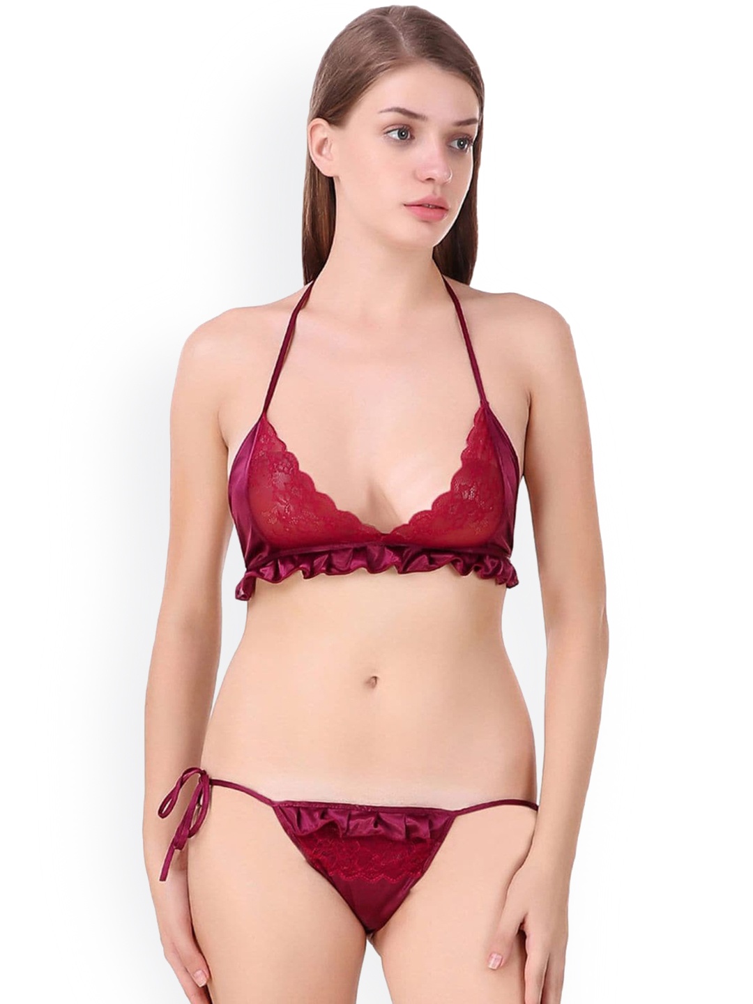 

Fasense Self-Design Lingerie Set SR005C2, Pink