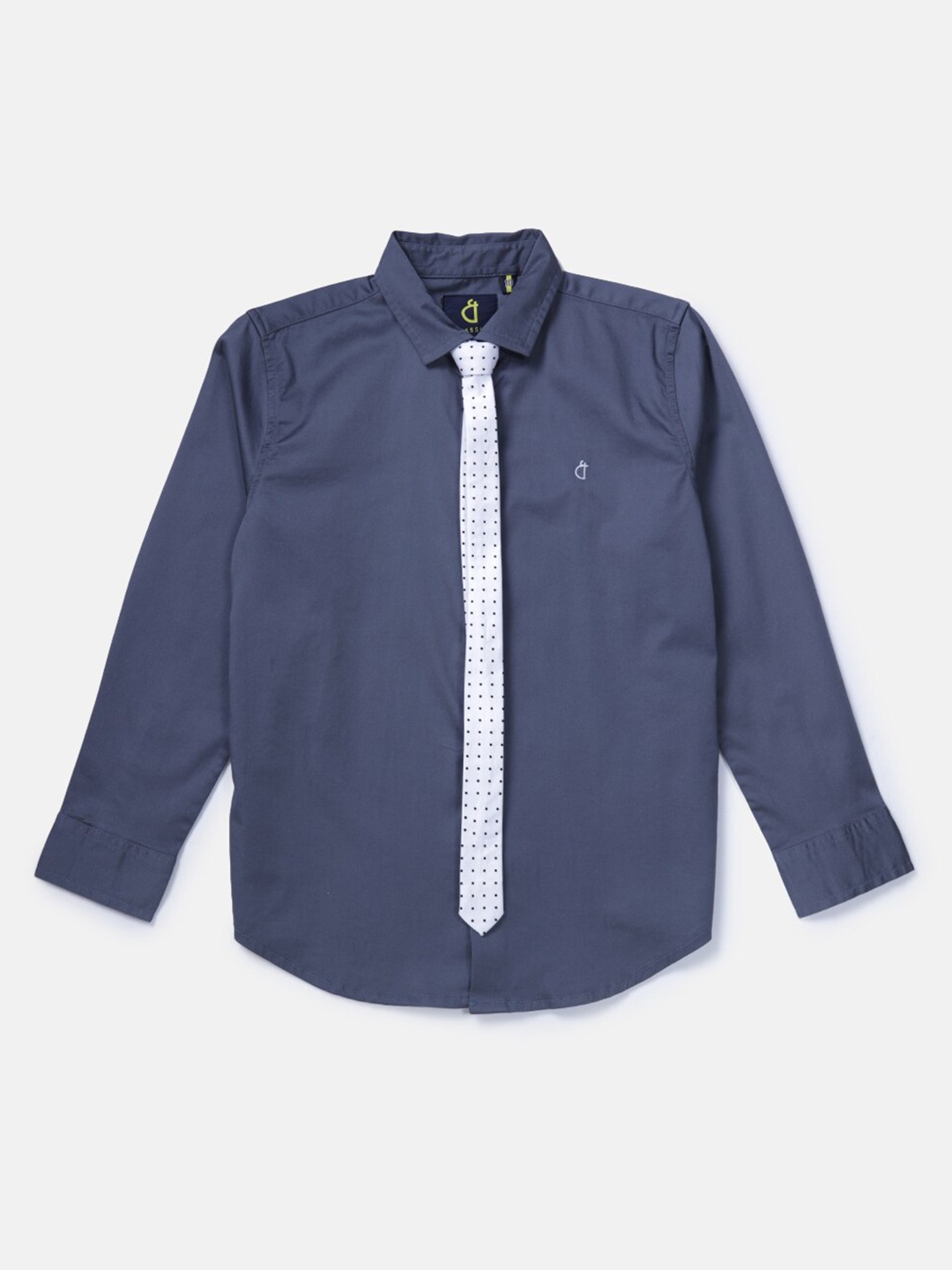 

Gini and Jony Boys Long Sleeves Casual Shirt With Tie, Grey