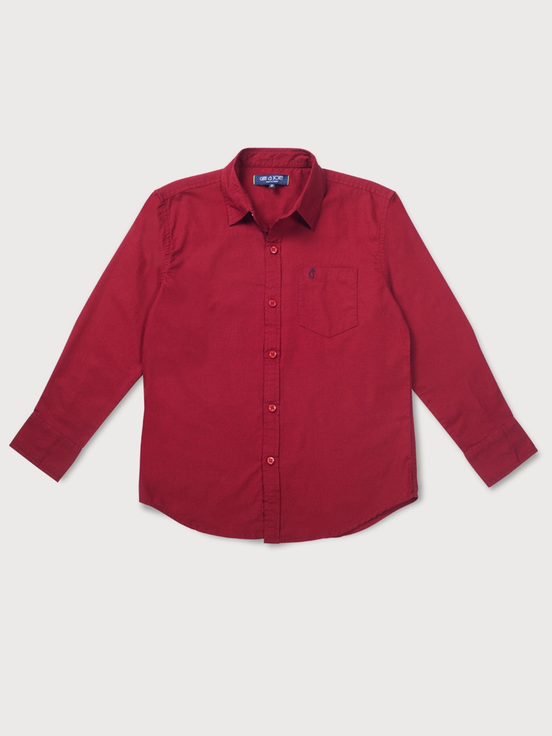 

Gini and Jony Boys Long Sleeves Casual Shirt, Red
