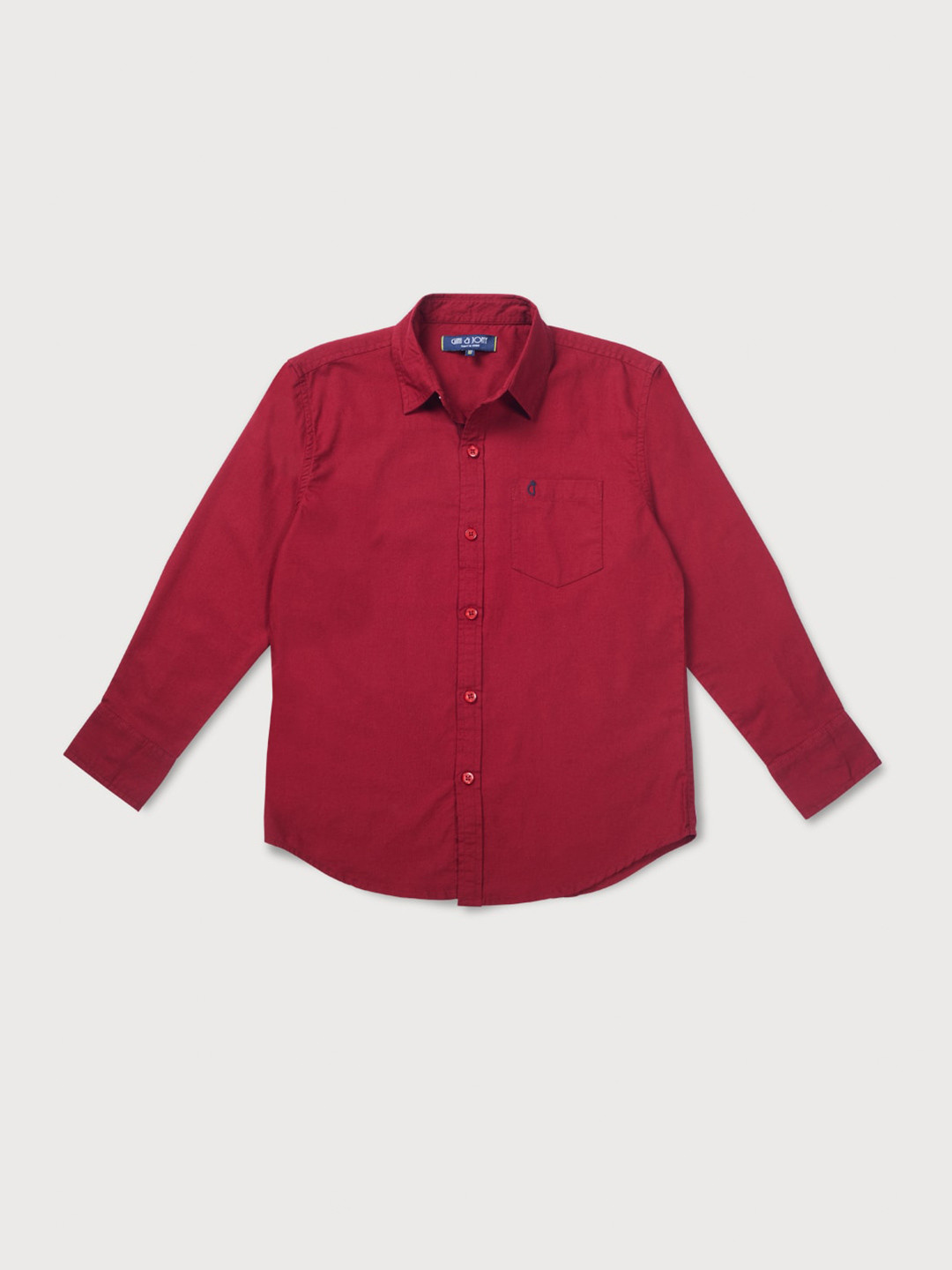 

Gini and Jony Boys Long Sleeves Casual Shirt, Red
