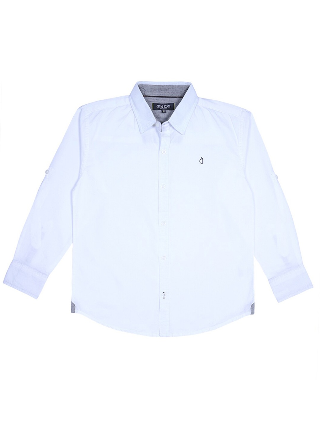 

Gini and Jony Boys Casual Shirt, White