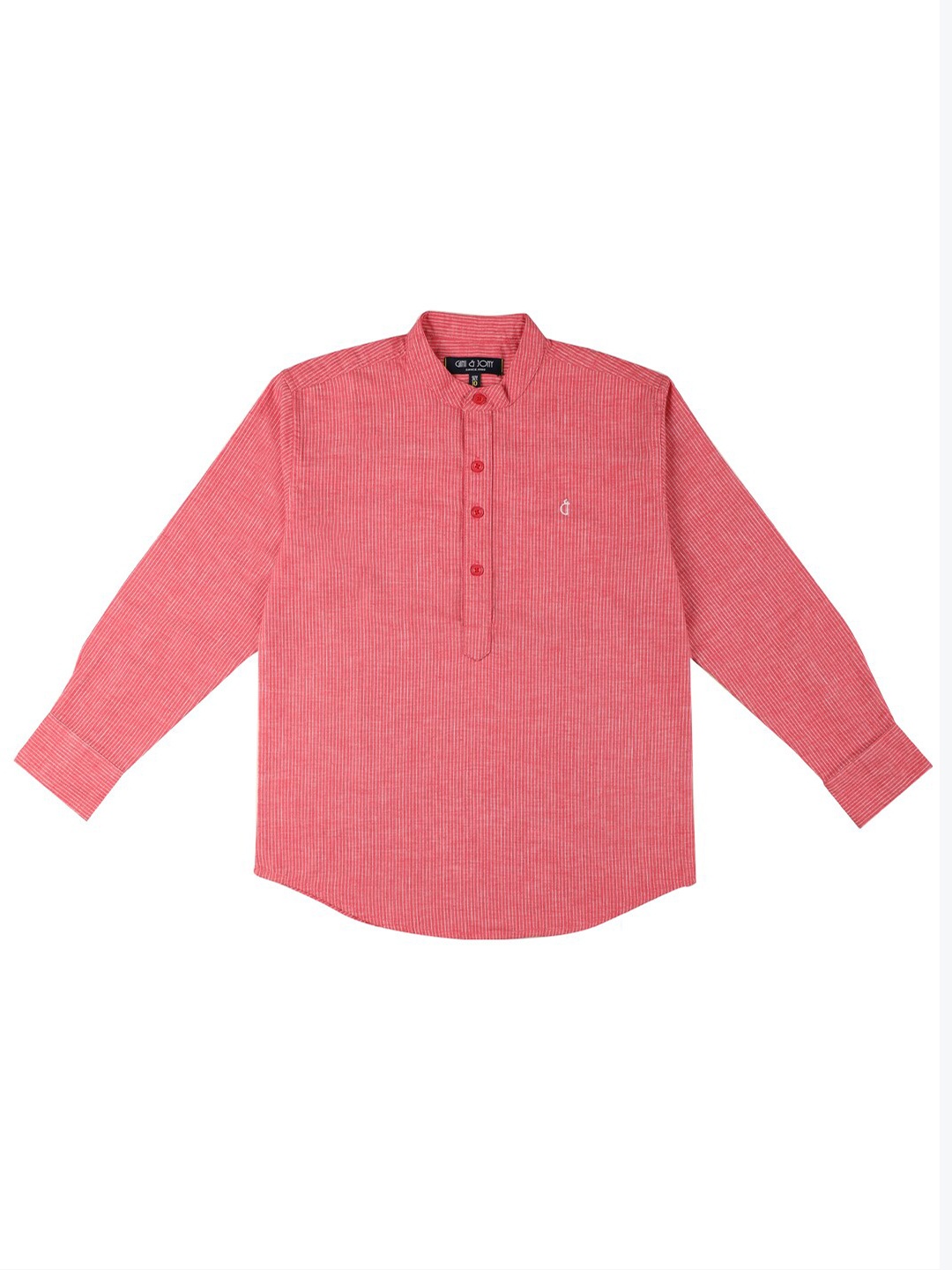 

Gini and Jony Boys Striped Casual Shirt, Pink