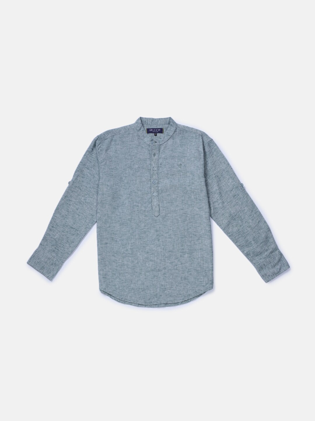 

Gini and Jony Boys Mandarin Collar Casual Shirt, Green