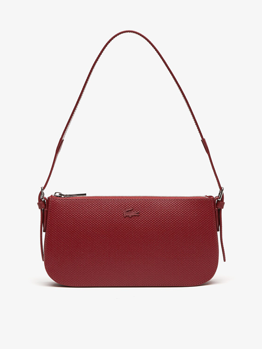 

Lacoste Leather Structured Shoulder Bag, Red