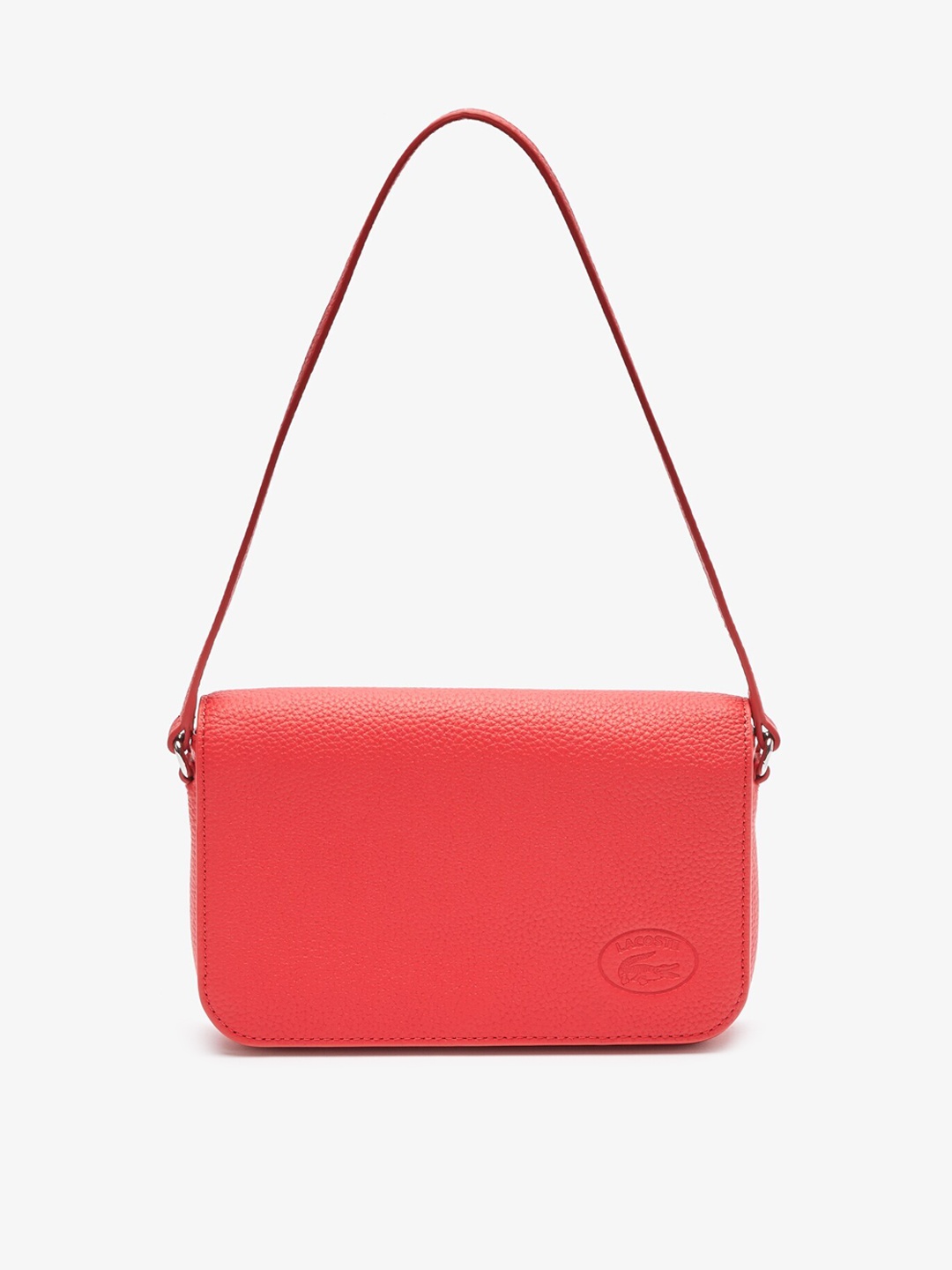 

Lacoste Leather Structured Shoulder Bag, Red