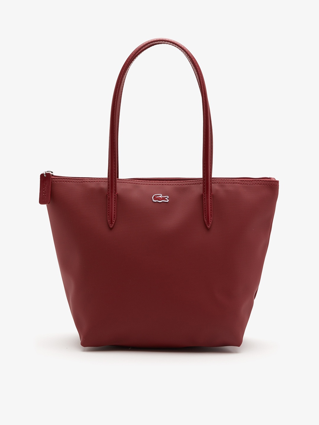 

Lacoste Textured Structured Shoulder Bag, Red