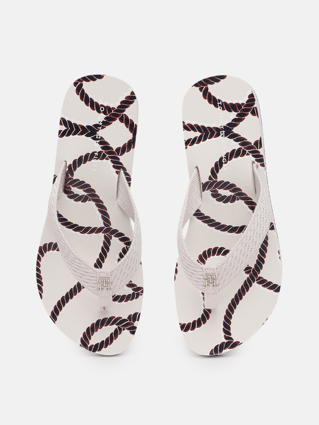 

Tommy Hilfiger Women Printed Thong Flip-Flops, White