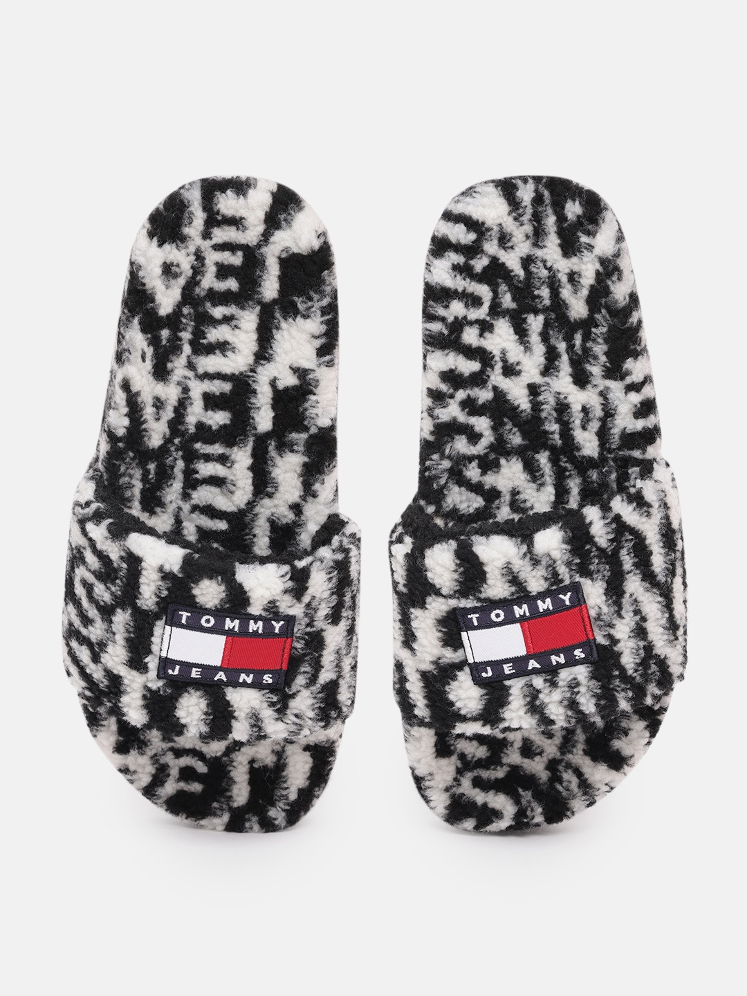 

Tommy Hilfiger Women Printed Sliders, Black