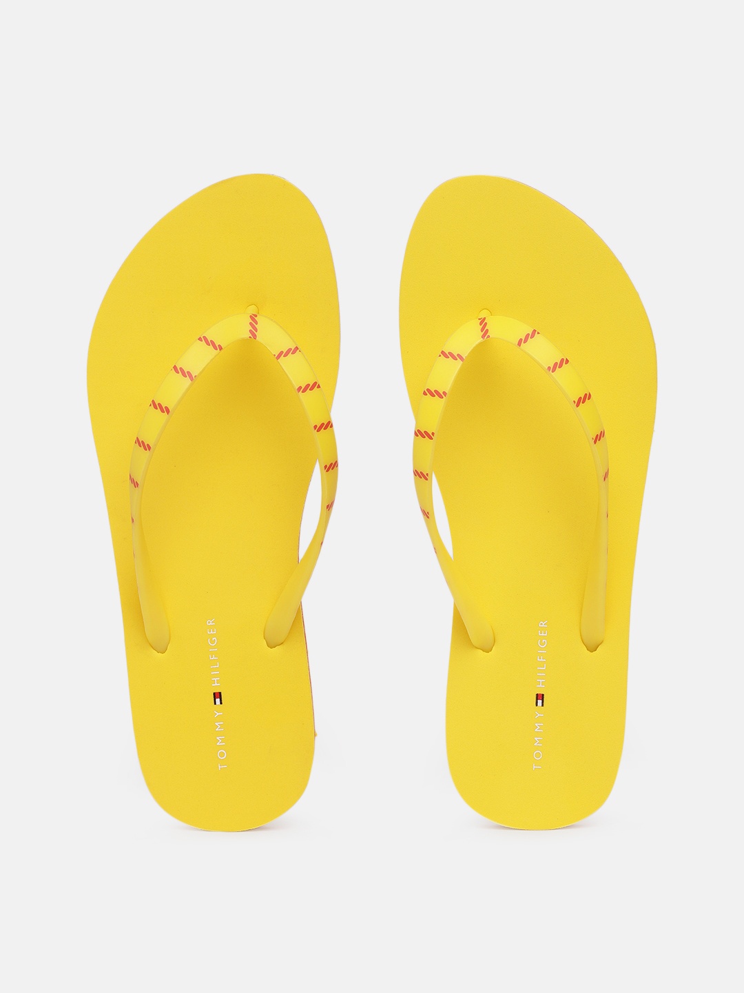 

Tommy Hilfiger Women Printed Thong Flip-Flops, Yellow