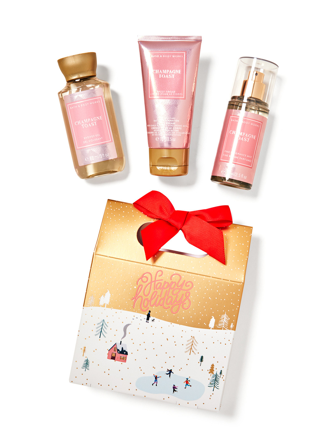 

Bath & Body Works Champange Toast Mini Gift Set, Pink