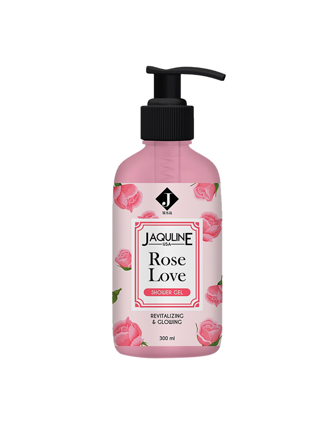 

Jaquline USA Rose Love Shower Gel - 300 ml, Pink