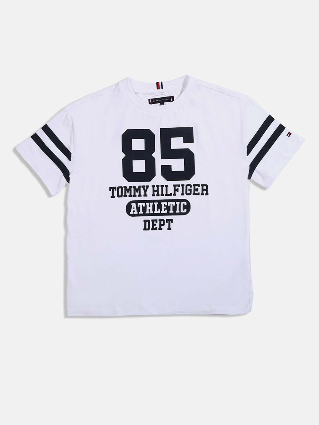 

Tommy Hilfiger Boys Typography Printed T-shirt, White