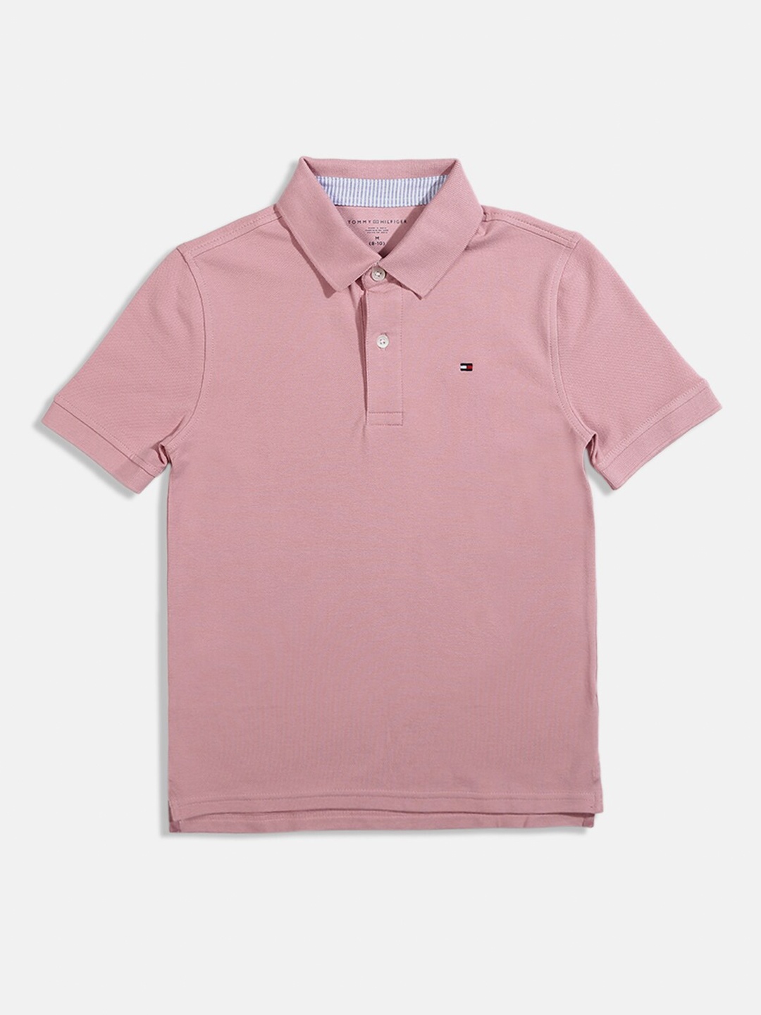 

Tommy Hilfiger Boys Cotton Polo Collar T-shirt, Pink