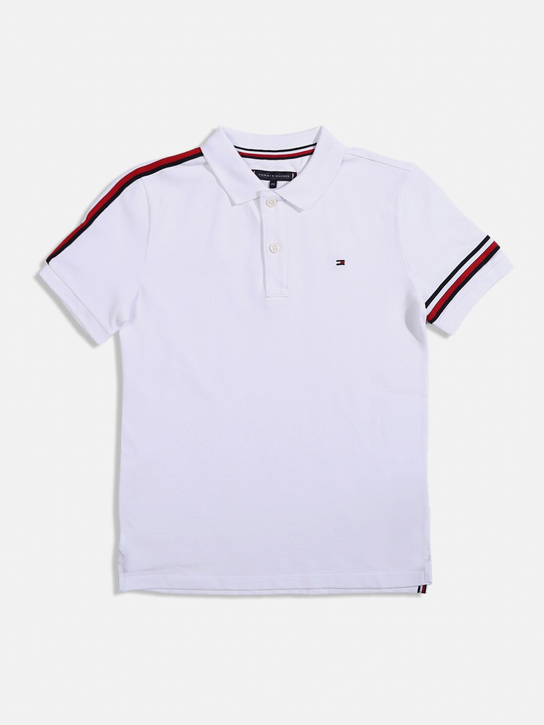 

Tommy Hilfiger Boys Cotton Polo Collar T-shirt, White