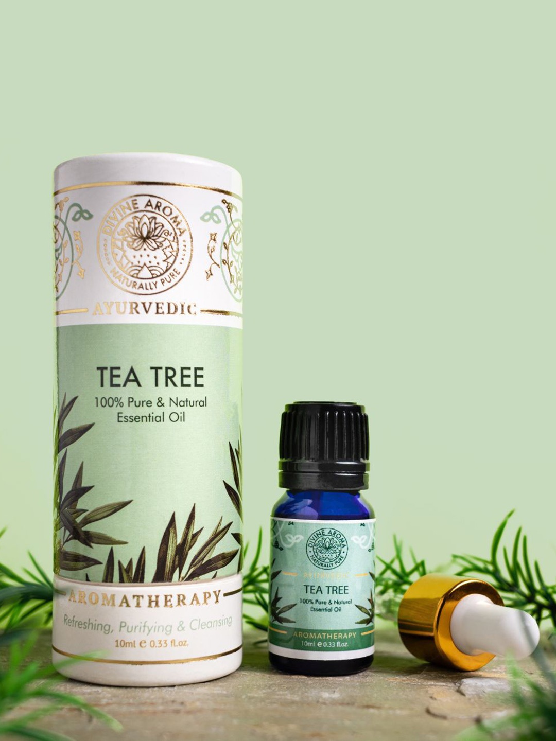 

DIVINE AROMA Tea Tree 100% Pure Essential Oil 10ml, Na