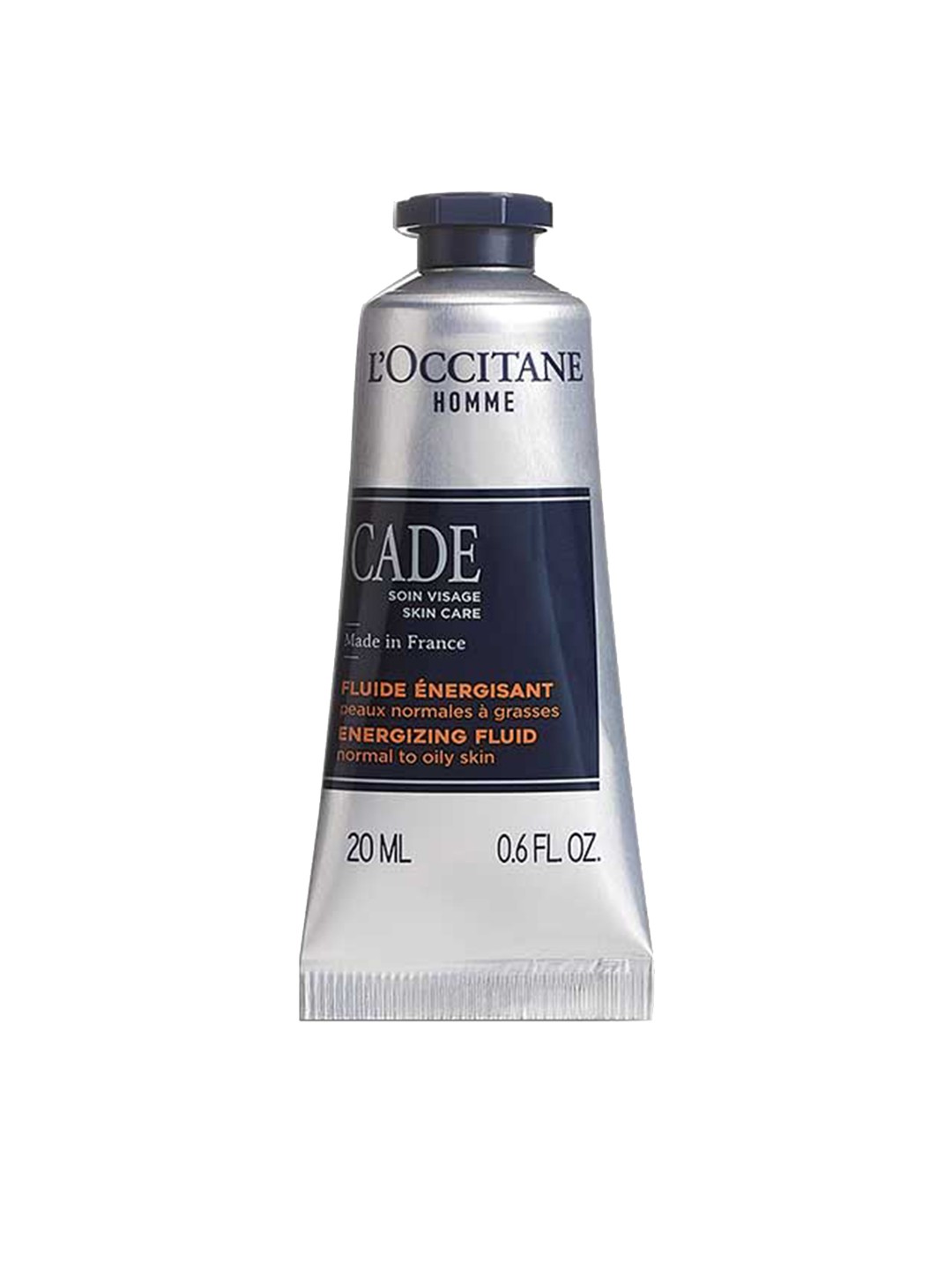 

LOccitane en Provence Men Cade Energizing Face Fluid Moisturiser Travel Size - 20ml, Silver