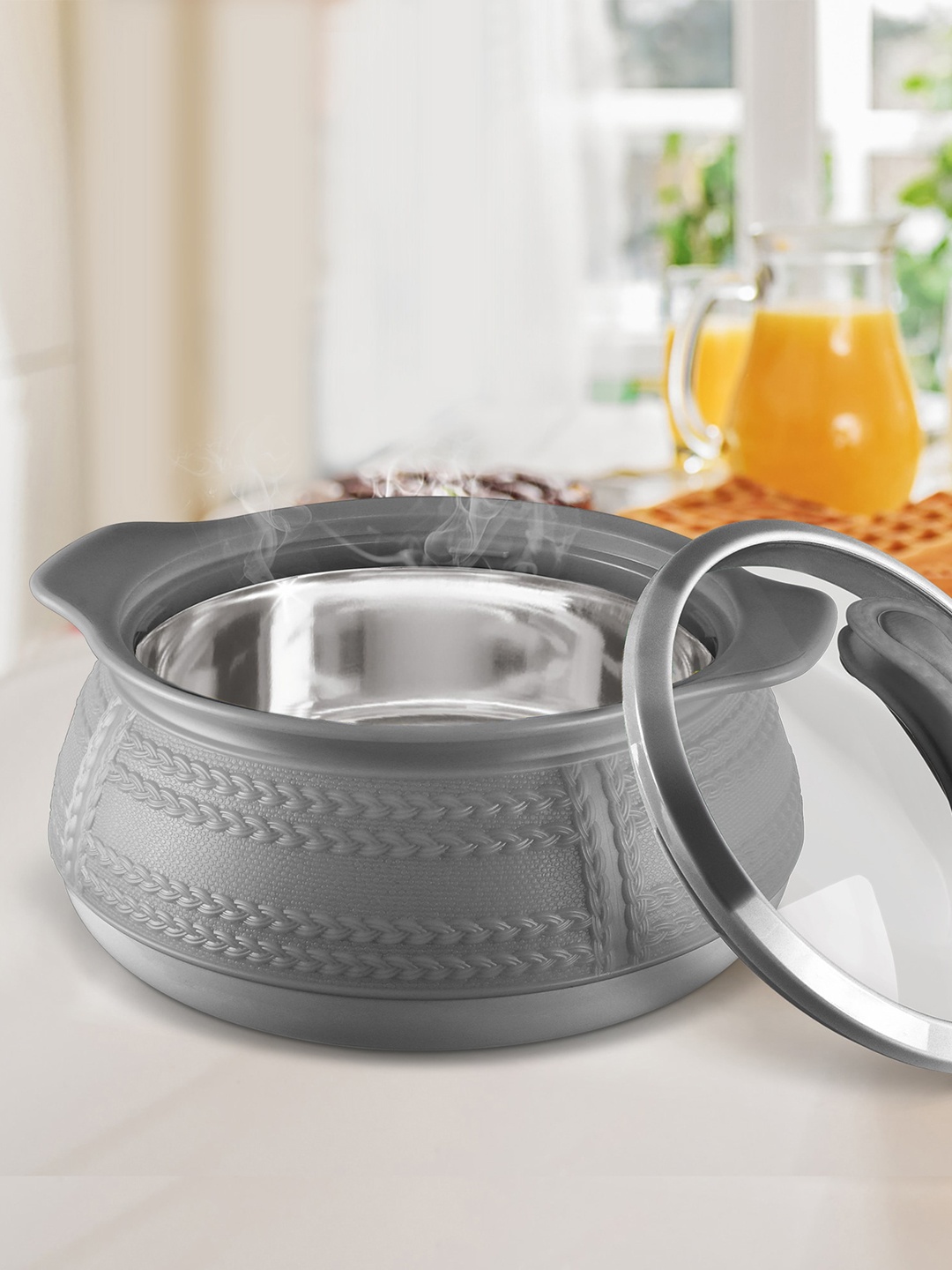 

Milton Weave Jr. Insulated Grey Set of 3 Insulated Inner Casserole Set 420ml, 780ml, 1.32L