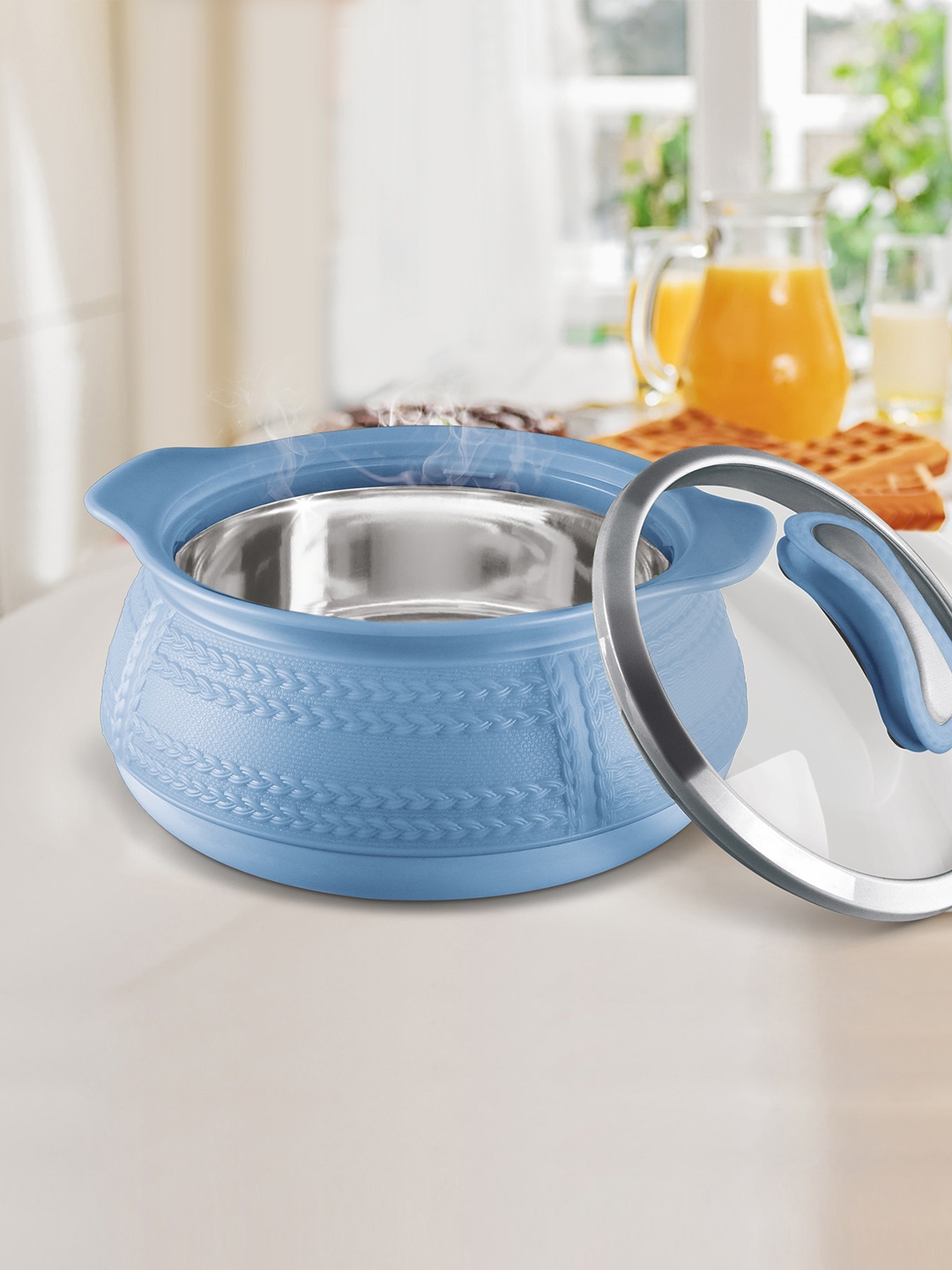 

Milton Weave Jr. Blue Set of 3 Insulated Inner Casserole Set 420ml, 780ml, 1.32L