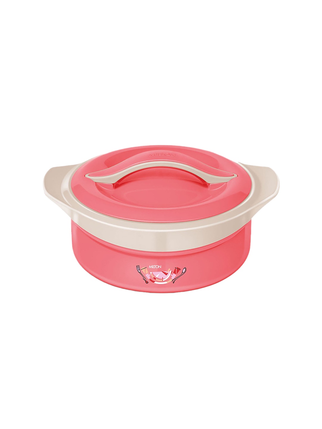 

Milton Zenith 1000 Pink Insulated Inner Stainless Steel Casserole- 940ML, Cream