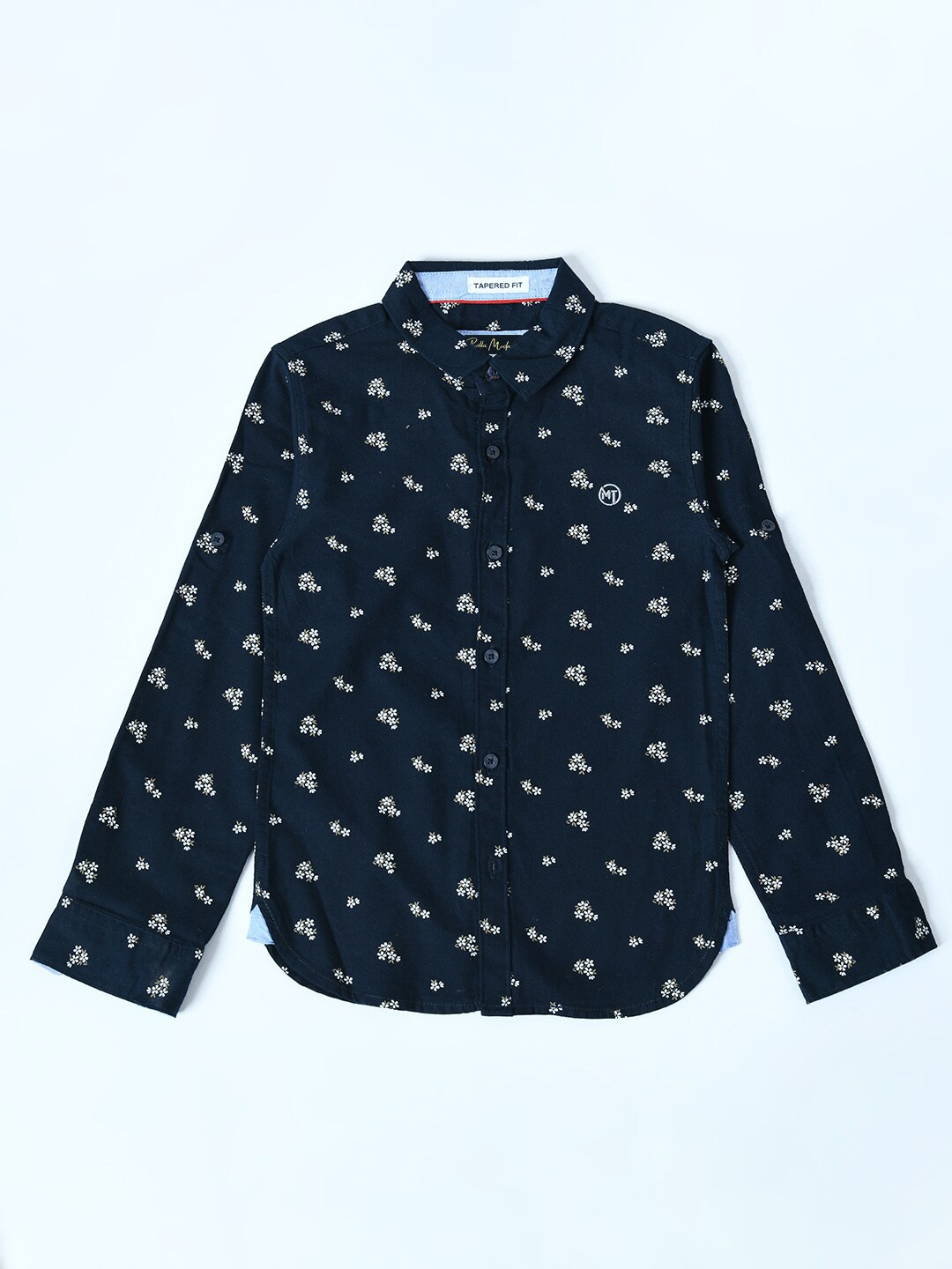 

Bella Moda Boys Comfort Printed Pure Cotton Casual Shirt, Black
