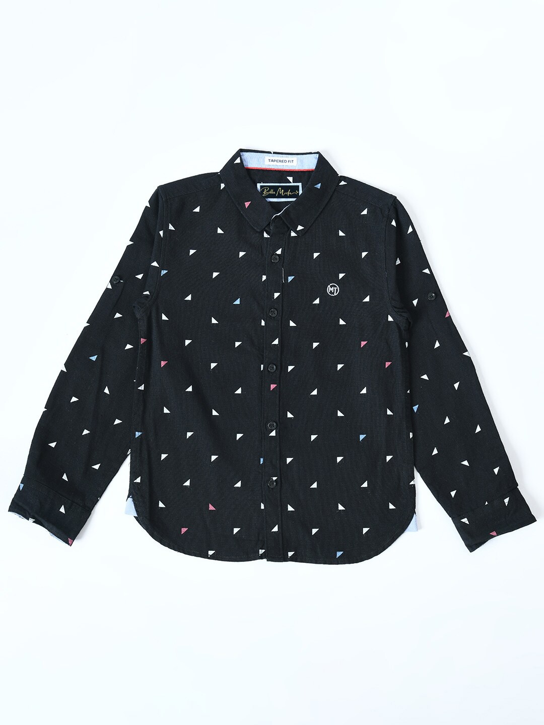 

Bella Moda Boys Comfort Printed Pure Cotton Casual Shirt, Black