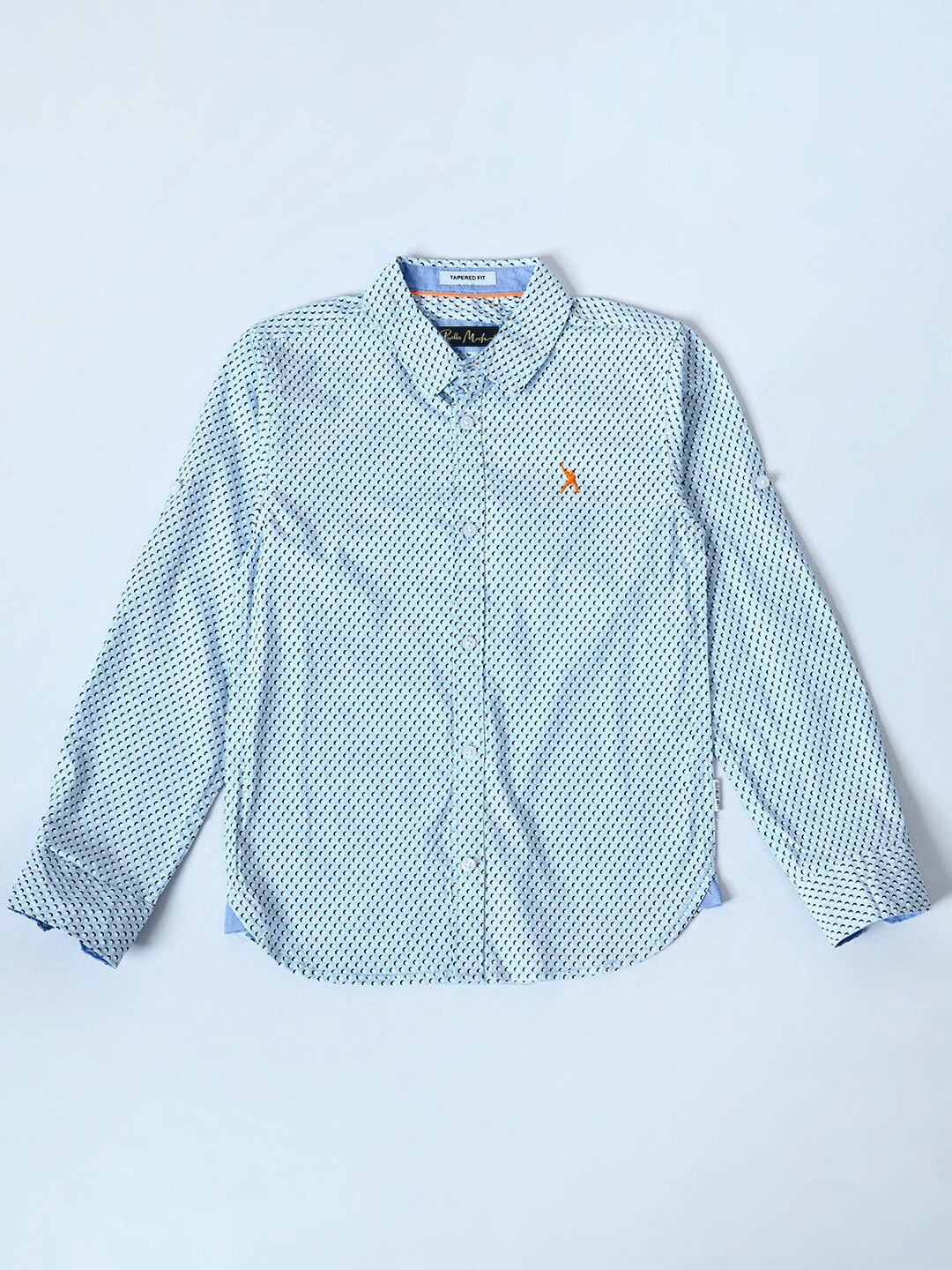

Bella Moda Boys Comfort Printed Casual Pure Cotton Shirt, Blue