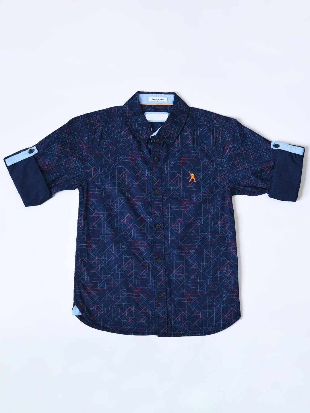 

Bella Moda Boys Comfort Printed Casual Shirt, Blue